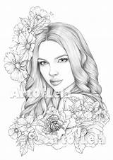 Coloring Page To Download Printable Adult Pages Grayscale  sketch template