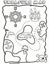 Pirate Treasure Map Coloring Pages  Coloring Home sketch template