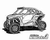 Polaris RZR XP1000 UTV  Clip Art Cars coloring Pages sketch template
