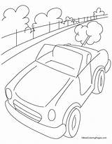 Highway Coloring Page sketch template