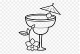 Glass Margarita Template Coloring Pages Sketch Page sketch template