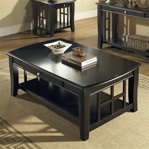 Black Coffee And End Table Sets Furniture | Roy Home Design