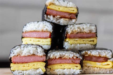Spam Musubi with Egg Recipe - Delicious Not Gorgeous