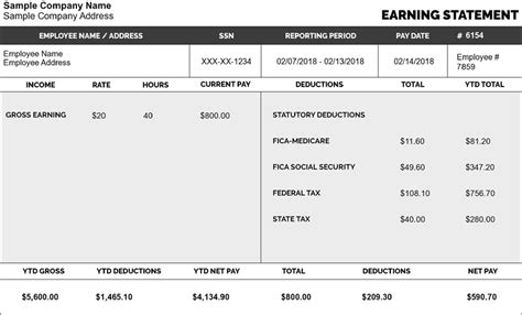 Free Printable Paystub Generator Online - Printable Templates