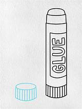 Glue Stick Coloring Pages sketch template