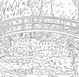 Monet Coloring Sheets  Coloriages Gratuits De Famous art sketch template