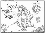 Halle Bailey Little Mermaid Coloring Page  Free Printable Pages sketch template