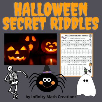 Halloween Math Riddles--Arithmetic Fun Pack by Infinity Math Creations