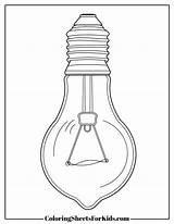 Light Bulb Coloring Pages Free Downloads  Sheets For Kids sketch template