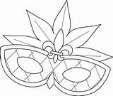 Mardi Gras Mask Isolated Coloring Page For Kids 15694389 Vector Art At  sketch template