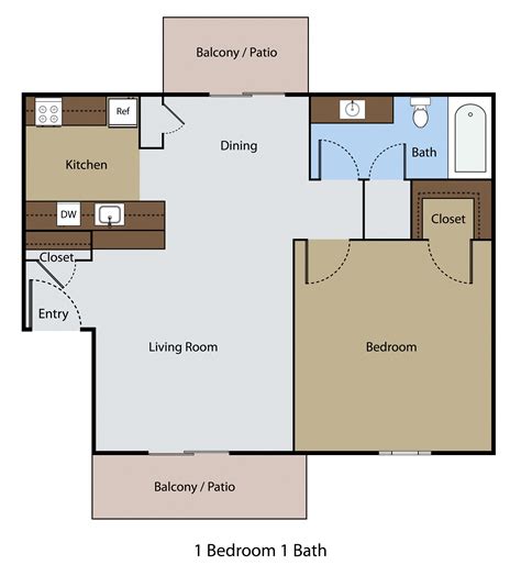 Floor Plans of Fountain Woods in Beaumont, TX