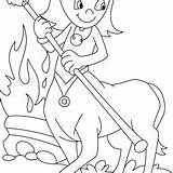 Centaur Lady Holding Bouquet Of Flower Coloring Page  Kids Play Color sketch template