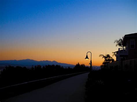 Free stock photo of California sunrise, Lamp posts at sunrise, long beach