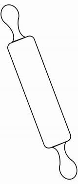 Large Rolling Pin  Free Coloring Pages sketch template
