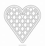Waffle Heart Coloring Page  Ultra Pages sketch template