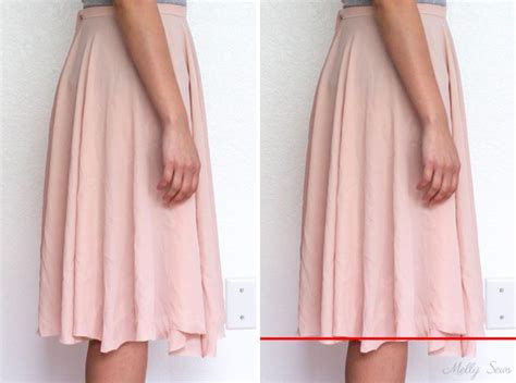 How to Hem a Skirt (and Dresses) - Melly Sews