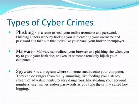 Types Of Cyber Crime Chart