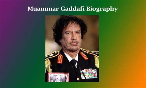 Muammar Gaddafi-Biography - Rabbi Masrur