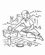 Picnic Coloring Pages For Kids  Home sketch template