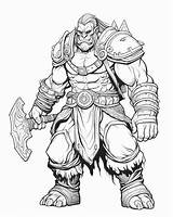 World Of Warcraft Orc Coloring Pages sketch template