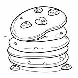 Chocolate Chip Cookie Coloring Page 33933 26828 sketch template