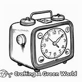 Alarm Clock Coloring Pages  Free & Printable sketch template