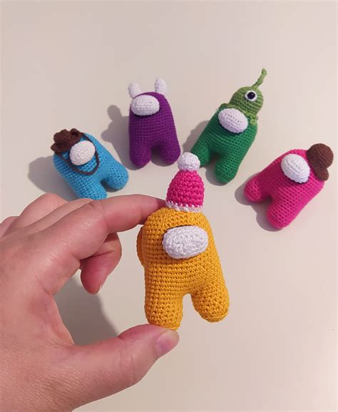 Among Us Miniature Toys, Plush Amigurumi Yellow Among Us, Cr - Inspire Uplift