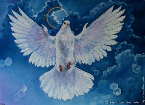 White Dove Painting Original Art Pigeon Artwork Bird Painting – купить ...