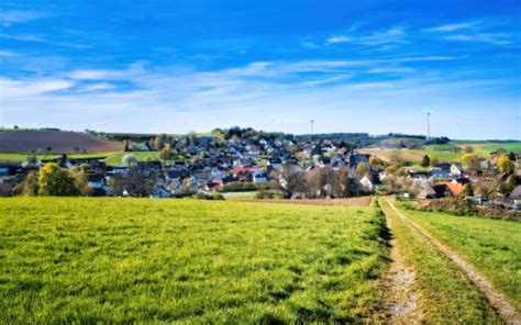 Path Meadow Houses Nature Grass Field Sky Background 4K HD Nature Wallpapers | HD Wallpapers ...