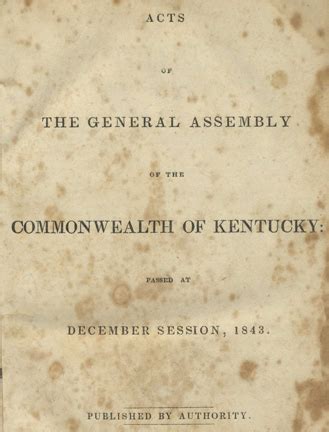 Acts of the General Assembly of the Commonwealth of Kentucky: Passed at ...