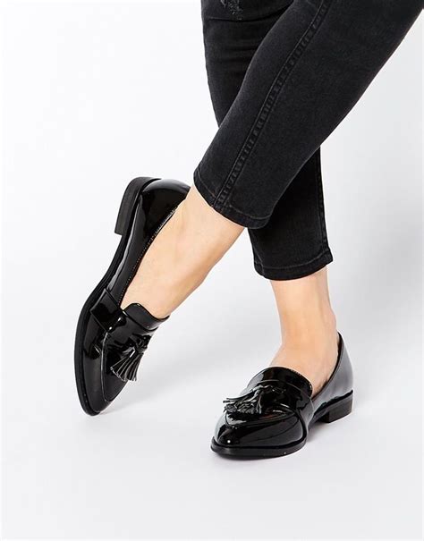 $42, Daisy Street Black Patent Tassel Flat Loafer Shoes. Sold by Asos. Click for more info ...