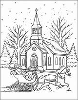 Winter Scenes Coloring Pages & Book For Kids sketch template