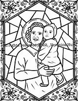 Saint Gianna Beretta Molla Coloring Page For Kids 6  And Adults Etsy sketch template