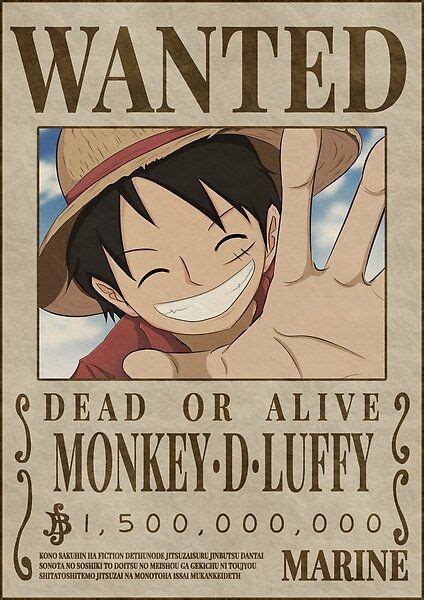 LUFFY wanted poster with hd quality Naruto Wallpaper Iphone, Naruto And Sasuke Wallpaper, One ...