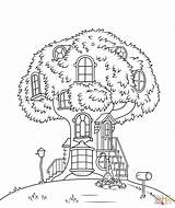 Treehouse Coloring Pages  sketch template