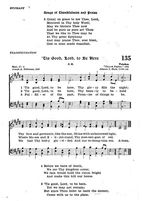 The Lutheran Hymnal 134. Songs of thankfulness and praise | Hymnary.org