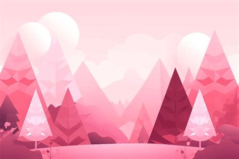 Premium Vector | Vector illustration of a beautiful panoramic view mountains in fog with forest ...