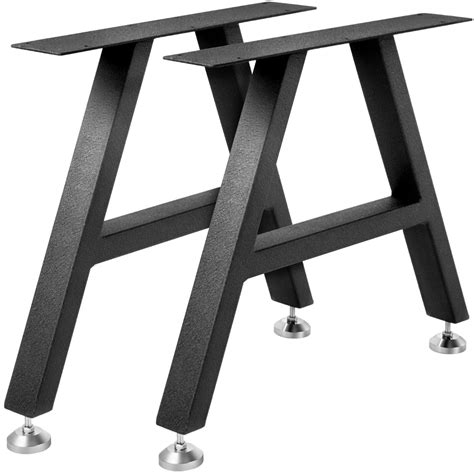 VEVOR Metal Table Legs 16 x 17.7 inch A-Shaped Desk Legs Set of 2 Heavy ...