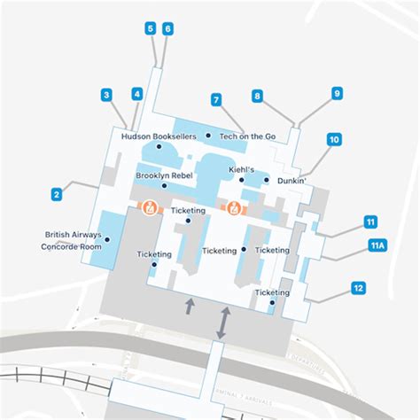 New York Kennedy Airport Terminal 7 Map & Guide