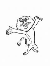 Madagascar Free Coloring Pages sketch template