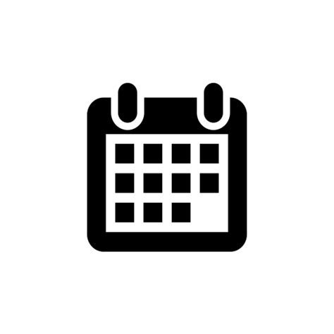 Calendar icon free vector png - Pixsector