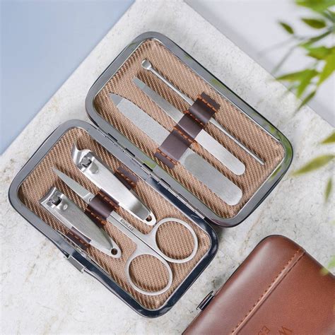 Personalised Gent's Classic Mini Manicure Set By ginger rose