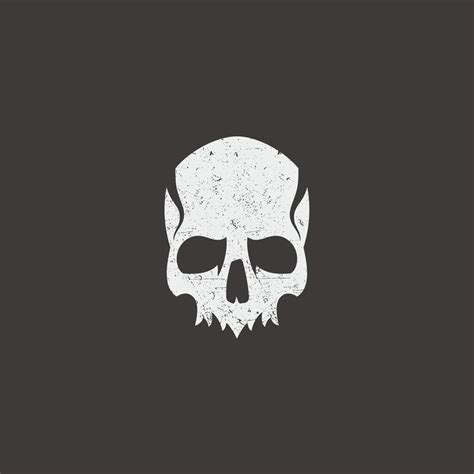 Skull evil simple logo design vector template 20615368 Vector Art at ...