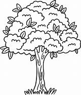 Earth Day Big Tree Isolated Coloring Page For Kids 14329661 Vector Art  sketch template