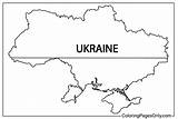 Ukraine Map Coloring Page  Free Printable Pages sketch template