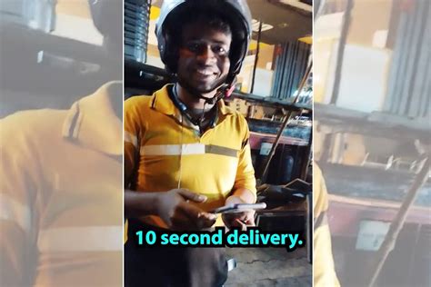 Viral Video: Canadian Man in Bengaluru Receives McDonalds Order in 10 Seconds Delivery Agents ...