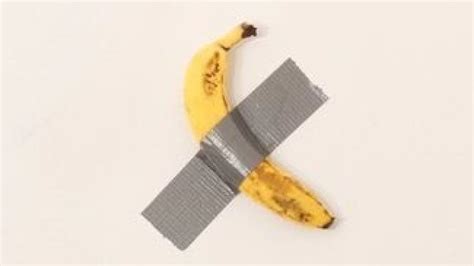 Banana duct taped to wall called "art." Sells at auction for $120,000. - Eric Zane Show