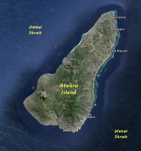 Atauro Island Map - Indopacificimages