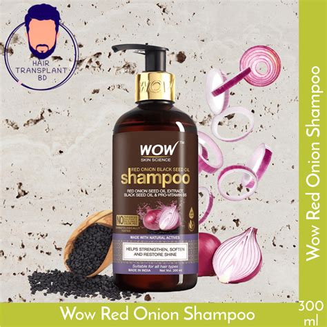 WOW Skin Science Red Onion Black Seed Oil Shampoo ( 300 mL ) - Hair ...