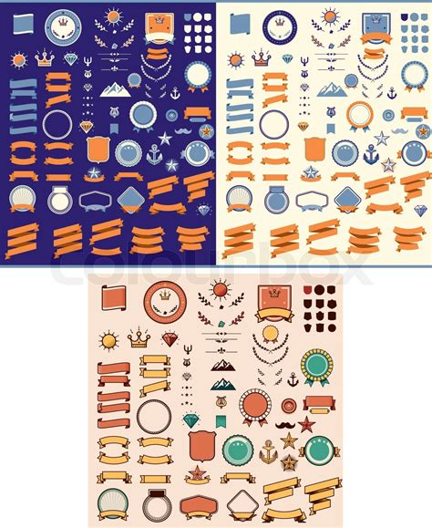 Set of the design elements | Stock vector | Colourbox